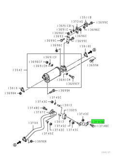 BRACKET,EXHAUST TAIL PIPE CLAMP 1