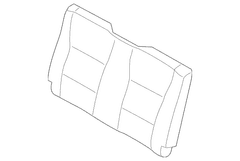 Seat Back Cushion Cover - Left, Rear