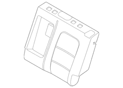 Seat Back Cushion Cover - Left, Rear