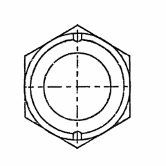 M8 x 1.25 Hexagon Nut with Washer - Insert Type A