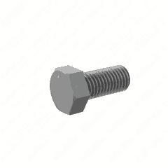 Hexagonally Headed Screw ISO 4017 - M8 x 12 - Grade 8.8