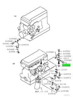 EYEBOLT,ENG OIL LINE 2