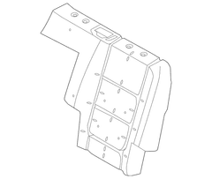Seat Back Cushion Pad - Rear