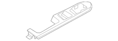 Door Window Switch Bezel Cover - Left, Front