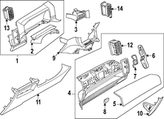Cover Instrument Panel Pad <br>Instrument