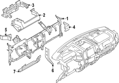 Instrument Panel Crossmember REINFORCED beam Reinforcement <br>Instrument