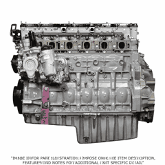 Long Block Engine for Detroit Diesel DD13 12.8L GHG17 with Rear Sump, ESN 0917729 and Earlier Models with 3 Rocker Jake
