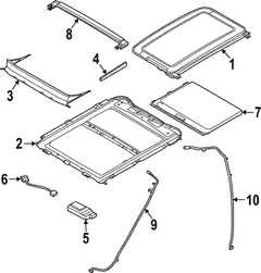 Sunroof Cover Sliding Roof Sunshade Panel