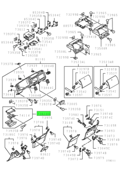 HOLDER ASSY,INSTRUMENT PANEL CONSOLE CUP 1