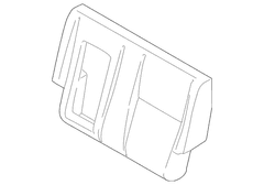 Seat Back Cushion Cover - Left, Rear