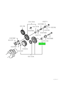 BUSHING,TIMING GEAR TRAIN 2