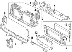 Radiator Shutter Bracket Grille Link <br>Bracket used to mount the - Lower