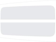 Clear Matte Dual Hood Stripe Graphics Kit