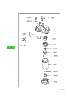 WATER SEPARATOR ASSY,FUEL LINE 1