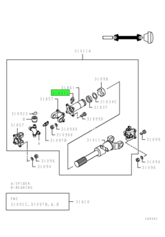 NIPPLE,GEARSHIFT LINK 3