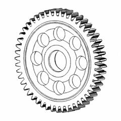 Water Pump Drive Gear for S60 14L DDEC VI EPA07