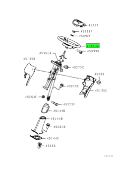 WHEEL ASSY,STEERING 1