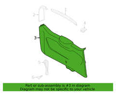 Liftgate Trim Tailgate (Series 410V/420V)