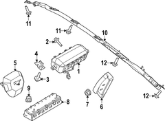 Seat Air Bag Bags <br>The inflator Module mounted to a vehicles Ft housing Side