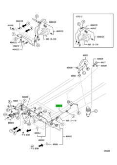 TUBE,P/S OIL RETURN 1