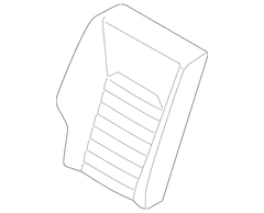 Seat Back Cushion Cover - Right, Rear