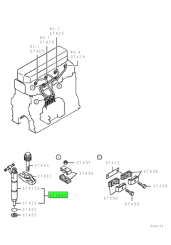 NOZZLE & HOLDER ASSY,FUEL INJECTION 1