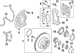 Brake Hose ABS Pressure - Right, Front
