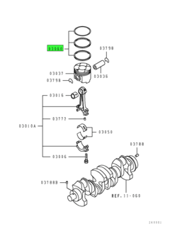 RING SET,PISTON 1