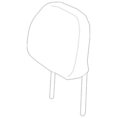 Headrest pad <br>Headrest part of the Seat Onyx - Left, Front