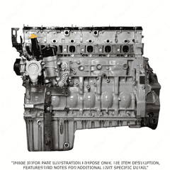Detroit Diesel DD16 15.6L EPA10 Long Block Engine - Rear Sump, 473901/902, Early Models with 12 Lobe Camshaft