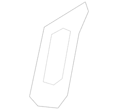 Seat Frame Trim Panel Cover Folding Latch - Right, Rear