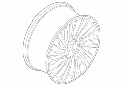 Wheel Rim 20 X 8 Cast Alum - Premium Paint, 20X8 Paint
