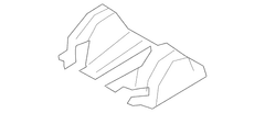 Shield Seat Track Cover - Right, Rear, Back