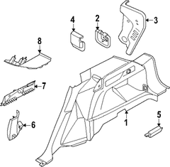 Trim C Pillar - Right