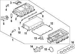 Cover support Intercooler - Right 5.2L