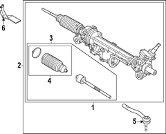 Rod End Tie Spindle <br>Steering Connecting Steering - Left, Rear, Outer