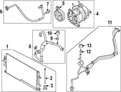 AIR CONDITIONING (A/C) Condenser <br> - 2.3L