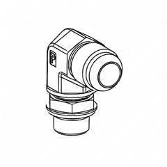 Dual Filter Elbow, M18 x 1.5 Male for S60 14L