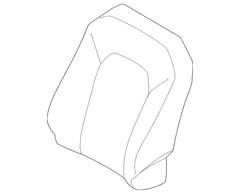 Seat Back Cushion Cover - Left, Front