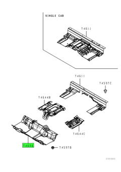 MAT,CAB FLOOR,LWR 1
