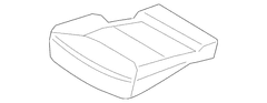 Seat Cover Cushion - Left, Rear 3.0L