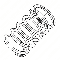 Oil Pressure Valve Spring - S60 14L DDEC VI