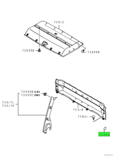 SEAL,CAB FR CORNER PANEL 8