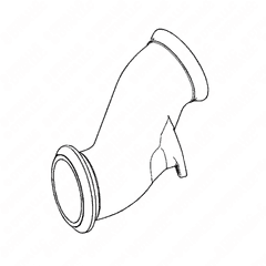 Metering Device Exhaust Gas Pipe - DD16 GHG14/17