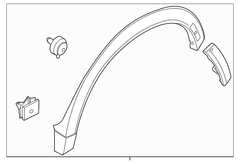 Wheel Arch Molding - Left, Lower (GT Feature Car)