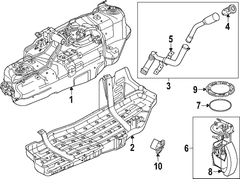 Fuel Filler Hose Pipe - 3.0L