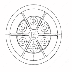 Crankshaft Pulley - 10 Groove Poly-V, 235 OD, S60 14L