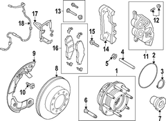 Bolt Disc Brake Caliper Hardware Kit - Front, Rear