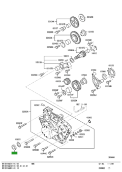 OIL SEAL,TIMING GEAR CASE 1