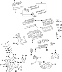 Gasket Head Cylinder <br>Engine HE Top End Engine GT500 - Left 5.2L